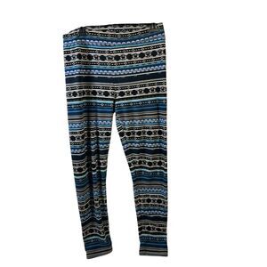Cuddl Duds fleecewear stretch large Blue‎ leggings